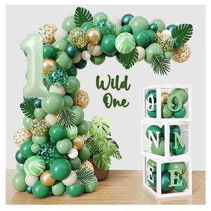 1st birthday WILD ONE balloon garland display set